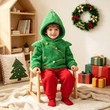 6M-8T Kid Baby Boy Girl Christmas Tree Costume 2 Pcs Set