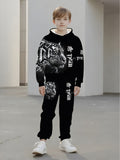 Children's Hooded Sweater Set Children's Casual Set