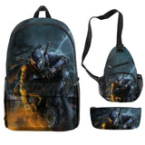 Marvel Comics Student Bag Backpack 3pc Set