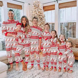 Family Matching European American Christmas Parent-Child Home Pajamas