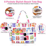 Beach Travel Hand-printed Storage Bag