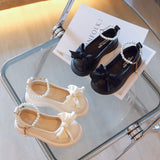 Kid Girl Princess Autumn Soft Western Air Single  Dance Shoes