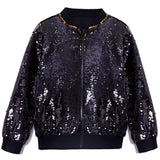 1-12T Kid Baby Boy Girl Sequins Design Dance Trend Hip Hop Coat Jacket