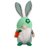 Easter Faceless Dolls Checkered Rabbit Desktop Ornaments Decorations