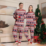 Family Matching Snowman Deer Printed Flower Loungewear Pajamas Set