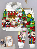 TEMU's New Christmas Children's Hooded Sweater Set 2 Pieces