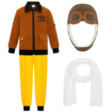 Men's Retro Pilot Costume Set Halloween Cosplay Costume