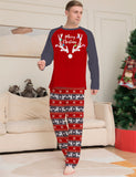 Family Matching Parent-Child Deer Christmas Long Sleeve Suit Loungewear Pajamas