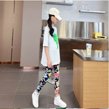 2-12T Kid Girl Autumn  Summer Nine-point Thin Pants Leggings