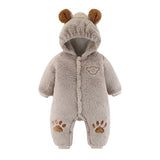 0-24M Baby Newborn Thickened Warm Climbing Cotton-padded Rompers