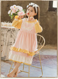 Kid Baby Girls Cotton Spring Autumn Long-sleeved Casual Dresses