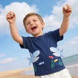 Kid Baby Boys Short Sleeve Fashion Printing Crew Neck T-Shirt