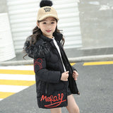 3-12T Kid Girls Cotton-padded Thickened Warm Down Coats Jacket