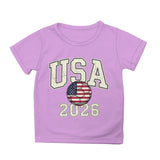 Kid Boy Girl USA Independence Day 250th Anniversary Fashion Summer T-Shirt