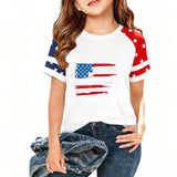 Kid Boy Girl USA Independence Day 250th Anniversary Casual  Loose T-Shirt Top