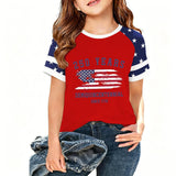 Kid Boy Girl USA Independence Day 250th Anniversary Casual  Loose T-Shirt Top