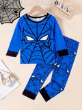 Flame Retardant and Fireproof Fabric Children's Long-sleeved Pajamas Set Loungewear