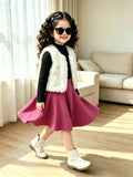 Foreign Style Small Vest Medium and Older Children's Fashion Suit Vest Dress