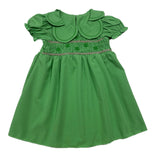 Kid Baby Girls Summer Embroidered Four-leaf Cute Doll Dress