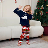 Family Matching Christmas Parent-child Polar Bear Letter Print Pajamas
