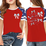 Kid Boy Girl USA Independence Day 250th Anniversary Loose Casual T-shirt Top