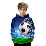 2-12T Kid Boys Long-sleeved Ball Print Leisure Sports Suit 2 Pcs Set