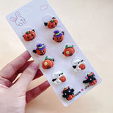Cute Halloween Pumpkin Ghost Kids Hair Band Rubber Band Girl Headrope Headgear Set