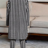 INS Jacket & Black Short Suspenders & Nine-point Pants Girls Three-piece Set