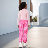 INS Kid Girls Spring Autumn Fashion Tie-dye Long-sleeved Casual Suit 2 Pcs Set