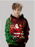 2-12T Kids Boy Girl Christmas Snowman Fashion Winter Hoodie