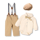 Baby Boys Spring Baptism Onesie 3 Pcs Set