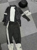 Halloween Costume Michael Jackson Costume Stage Sequins MJ Costume