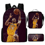 Schoolbag Basketball Star Polyester Large Capacity Load-reducing Backpack