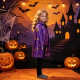 Kid Adult Halloween Hooded Cape Holiday Show Up