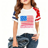 Kid Boy Girl USA Independence Day 250th Anniversary Casual  Loose T-Shirt Top