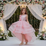 Kid Girl Tutu Multi-layer Mesh Wedding Flower Performance Dress