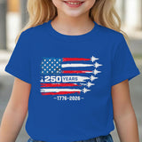 Kid Girl Boy 250th Anniversary Independence Day Printed Comfortable Casual T-Shirt