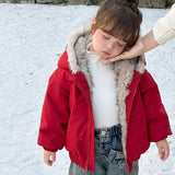 1-8T Kid Baby Girls Padded Fashion Korean Thickened Coat Jacket