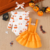 Halloween Baby Girl Cute Ghost Chapter 2 Pcs Sets