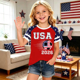 Kid Boy Girl USA Independence Day 250th Anniversary Short Sleeve T-Shirt Tops