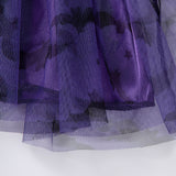 2-7Y Kid Baby Girl Halloween Holiday Flying Sleeves Long Sleeves Dresses