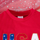 Baby Girl Summer Independence Day Star Flared 2 Pcs Set