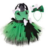 1-12T Kid Baby Girl Crazy Primal Halloween Dresses Cosplay Costume