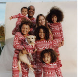 Family Matching Christmas Printed Parent-child Loungewear Pajamas