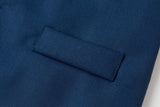18M-6Y Kid Baby Boy Navy Blue Gentleman Suit 4 Pcs Set