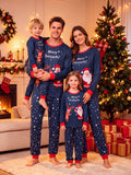 Family Matching Christmas Parent-child Loungewear Round Neck Fashion Pajamas
