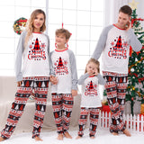 Family Matching Parent-child Loungewear Christmas Plaid Printed Pajamas