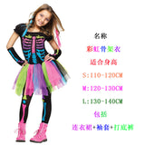 Halloween Skeleton Costume Cosplay Masquerade Children's Show