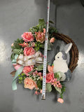 Easter Decoration Rabbit Wreath Woven Ribbon Wreath Simulation Plant Party