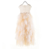 Kid Girl Catwalk Summer Host Princess Long Piano Performance Dress